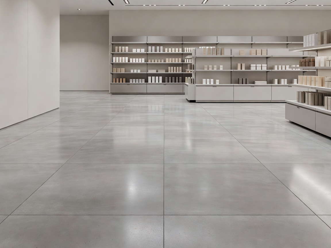 Retail space with visible commercial flooring